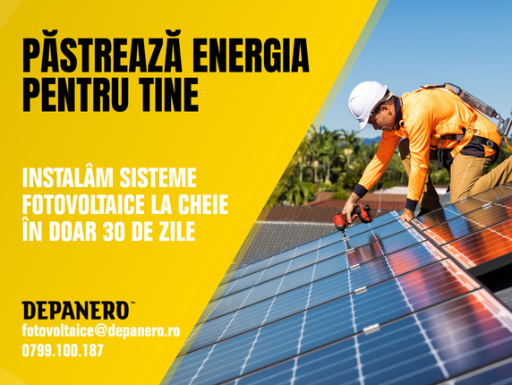Montaj sisteme fotovoltaice la cheie realizat de echipa Depanero.